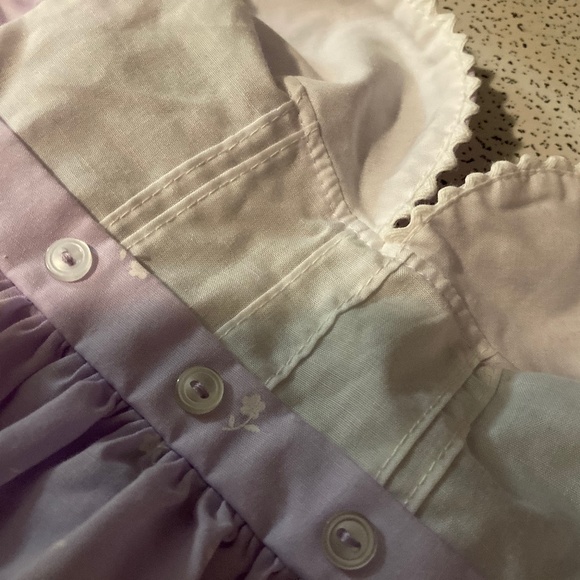 COPY - VINTAGE Purple White Llama Print Dress - Picture 4 of 5